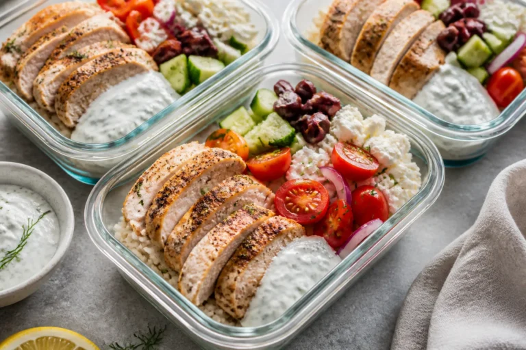 Greek Chicken Meal Prep Bowls – Fresh, Flavorful, and Ready for the Week