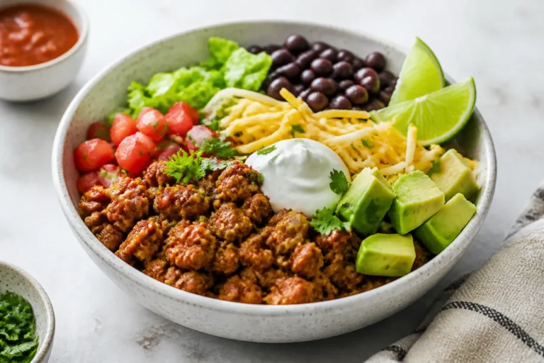 Healthy Ground Turkey Taco Bowls – Fresh, Flavorful, and Easy