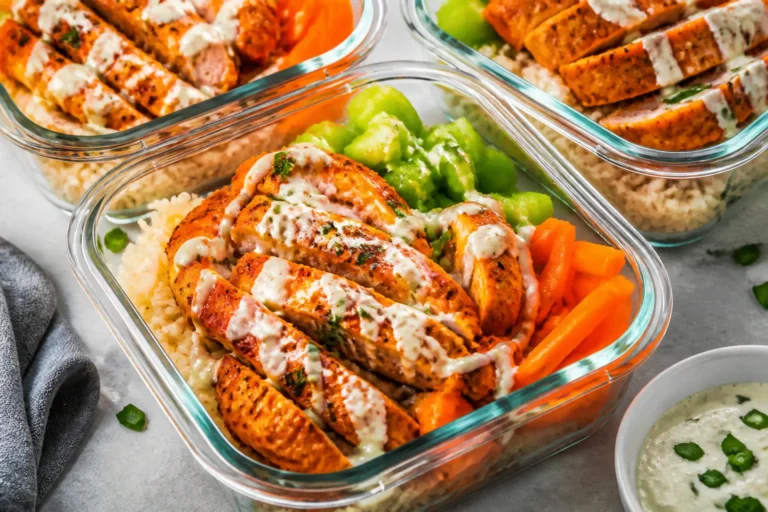 Buffalo Chicken Ranch Meal Prep – Spicy, Creamy, and Ready All Week