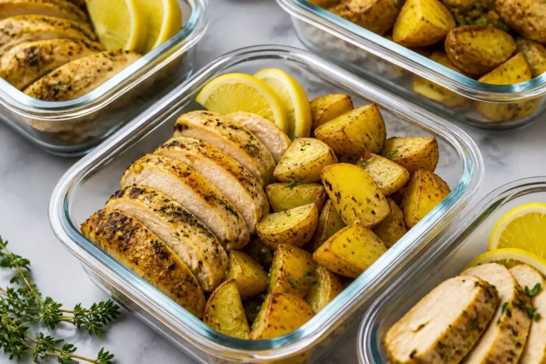Lemon Herb Chicken & Potatoes Meal Prep – Bright, Simple, and Ready for the Week
