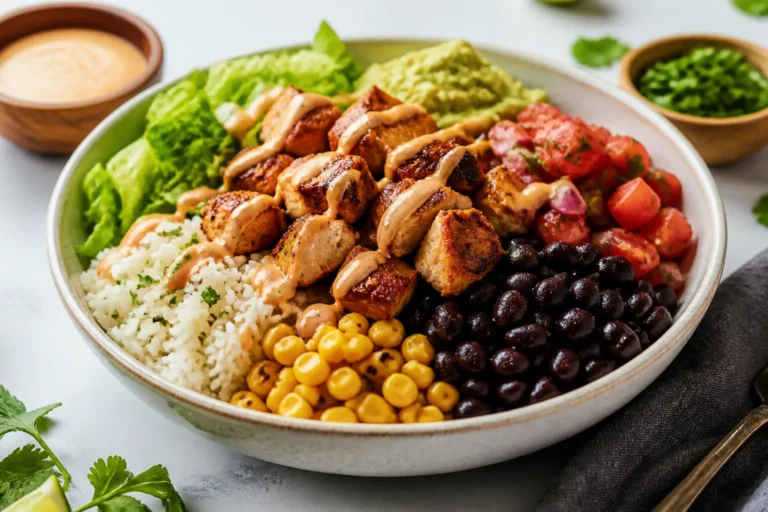 Chipotle Chicken Burrito Bowls – Fresh, Flavorful, and Easy to Make