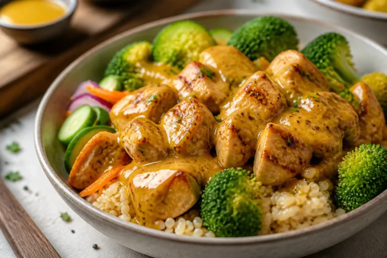 High Protein Honey Mustard Chicken Bowls – Easy, Satisfying, and Meal-Prep Friendly