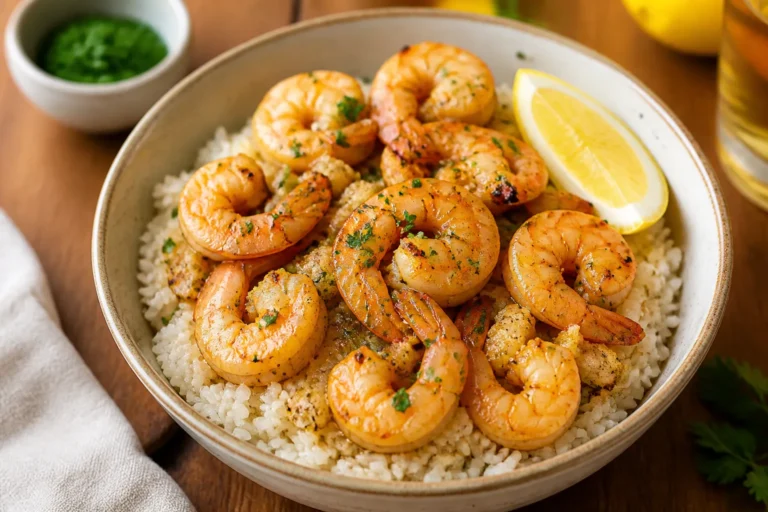 Garlic Butter Shrimp Rice Bowls – Simple, Comforting, and Fast