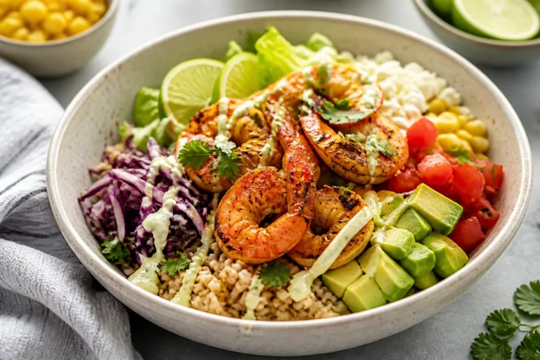 Healthy Shrimp Taco Bowls – Fresh, Fast, and Flavor-Packed