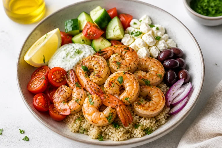 Mediterranean Shrimp Bowls – Bright, Fresh, and Ready Fast