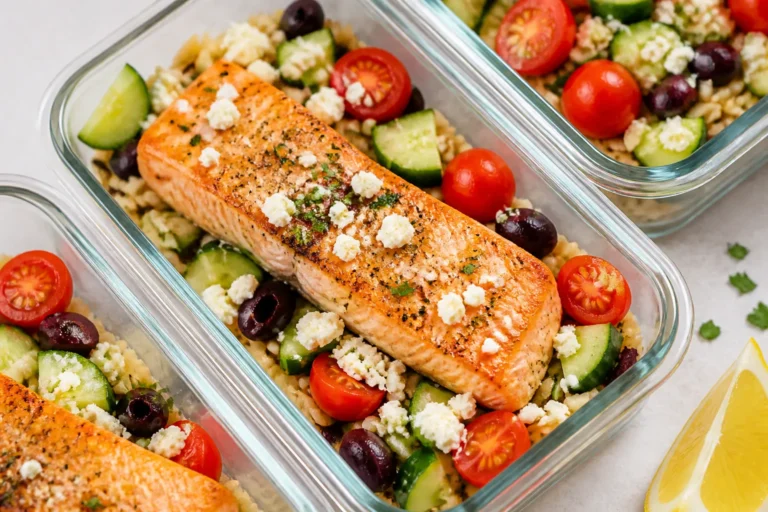 Mediterranean Salmon Meal Prep – Bright, Flavorful, and Ready for the Week