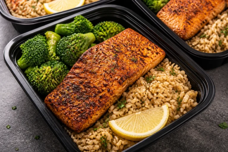 Blackened Salmon Meal Prep – Flavor-Packed, Ready-for-the-Week Bowls