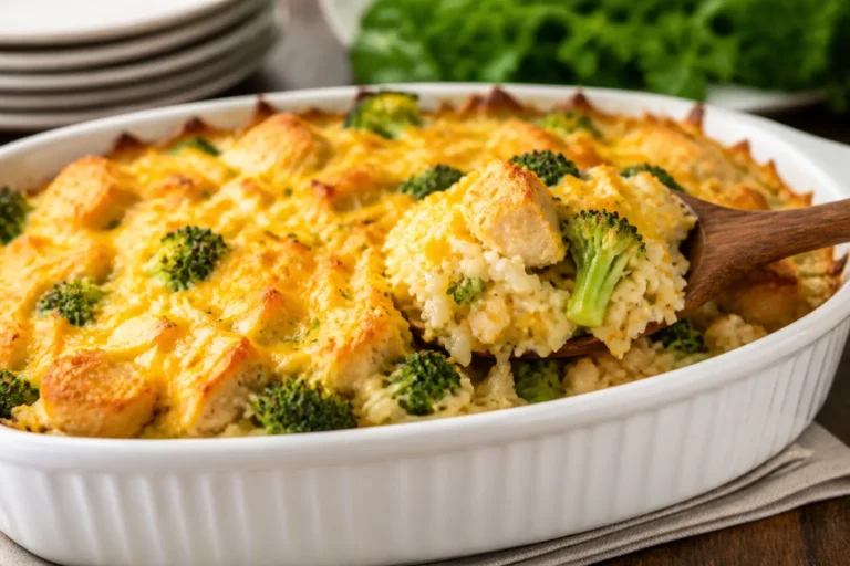 Chicken Broccoli Rice Casserole – Cozy, Creamy, and Crowd-Pleasing