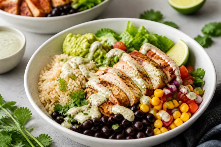 Low Calorie Chicken Burrito Bowls – Fresh, Flavorful, and Satisfying